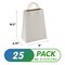 Kraft Paper Bags with Handles 8 x 4.75 x 10.5 Inch Pack of 25 Silver Bags with Handles Recyclable Sturdy 150 GSM Kraft Bags Stylish and Classy Silver Paper Bags with Handles Bulk